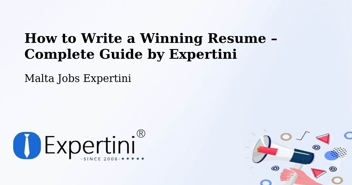 Resume Writing Guide for Job Seekers – Żabbar - Żabbar, Malta Jobs Expertini