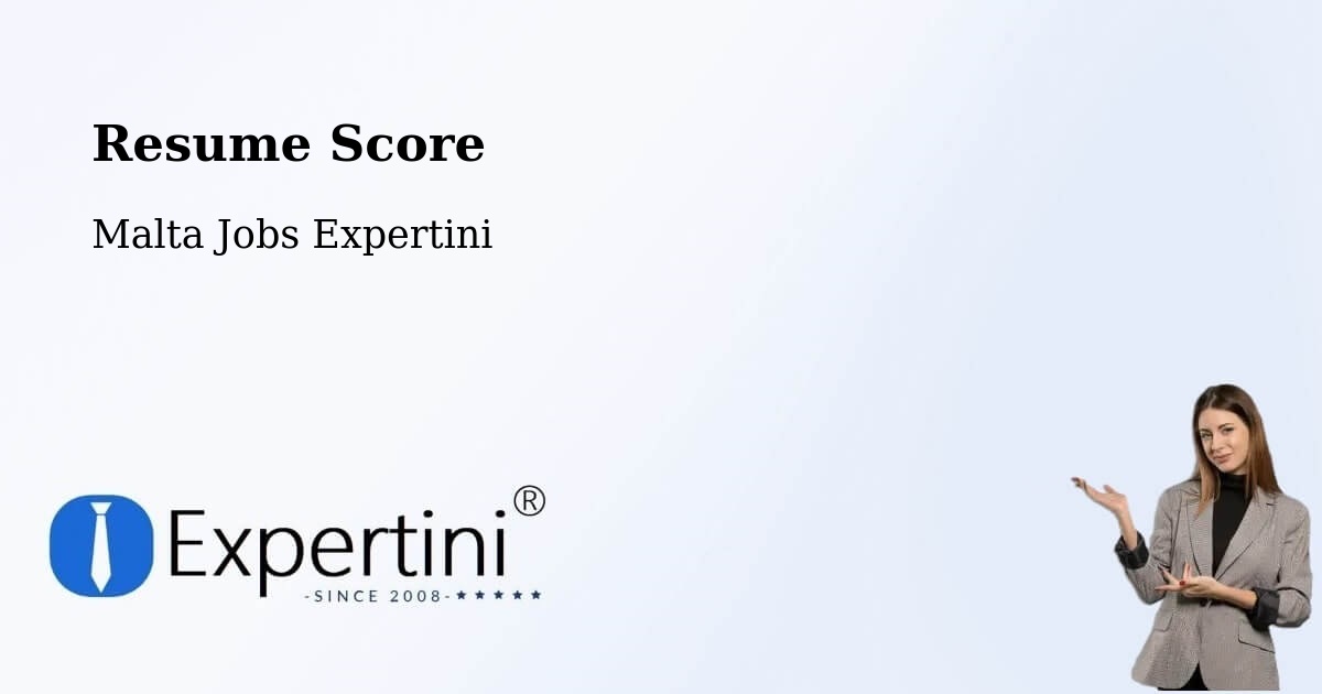 Resume Score & Job Description Match Tool – Żabbar - Malta Jobs Expertini